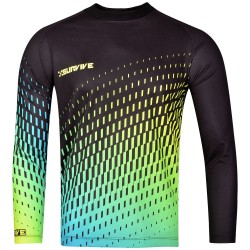 running and martial arts XSURVIVE neon dragon rash guard t-shirts for fitness